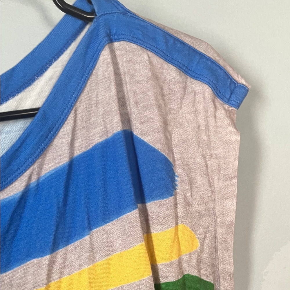 Vintage Desigual Floral Striped Women's Top. Medium - Picture 6 of 10